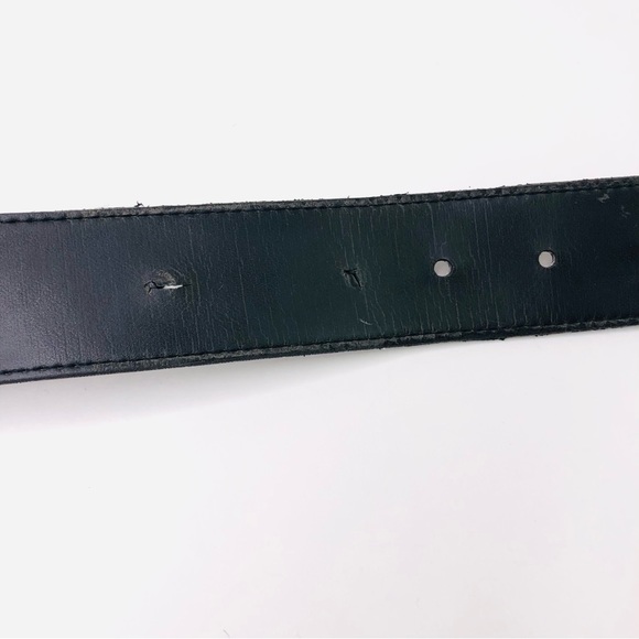 Vintage Lane Bryant Studded Jeweled Belt Rhinestones Round Pin Buckle Motorcycle - Picture 6 of 6